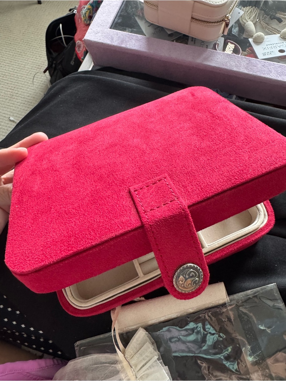 Never used Red soft Jewelry Case - Women's Accessory
